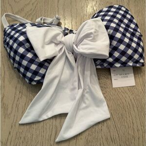 Unique Vintage Swimwear-Blue & White Gingham